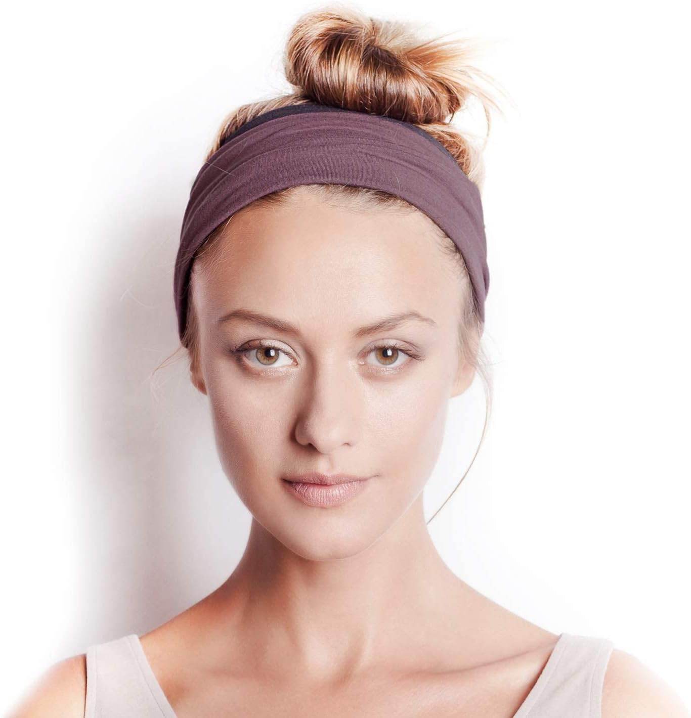 BLOM Non Slip Headbands - Wide, Multi-Style for Fashion, Travel, or Running - Gym Wrap - zenfulharmony.com