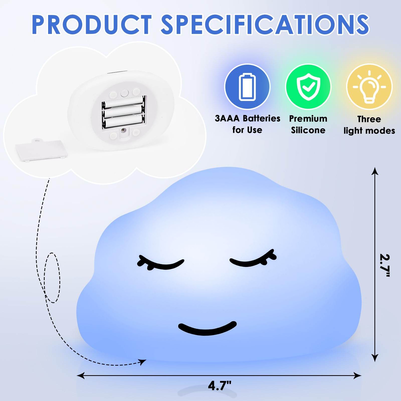 Breathing Lamp Guided Visual Meditation Tool for Mindfulness,Anxiety Relief&Calm Your Mind for Stress&Visual Relaxation and Restful Sleep,478 Seconds Breathing Rate Change 3 Colors,Gift for Kids - zenfulharmony.com