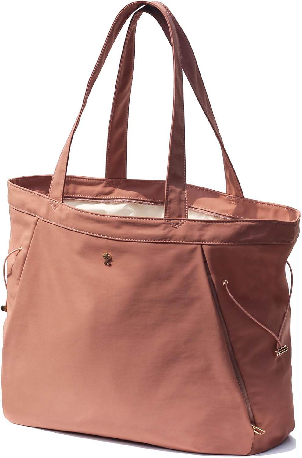 ESVAN Yoga Tote Bag for Women Shoulder Bags Drawstring for Office Workout Travel Carryall Pilates Gym and Beach - zenfulharmony.com