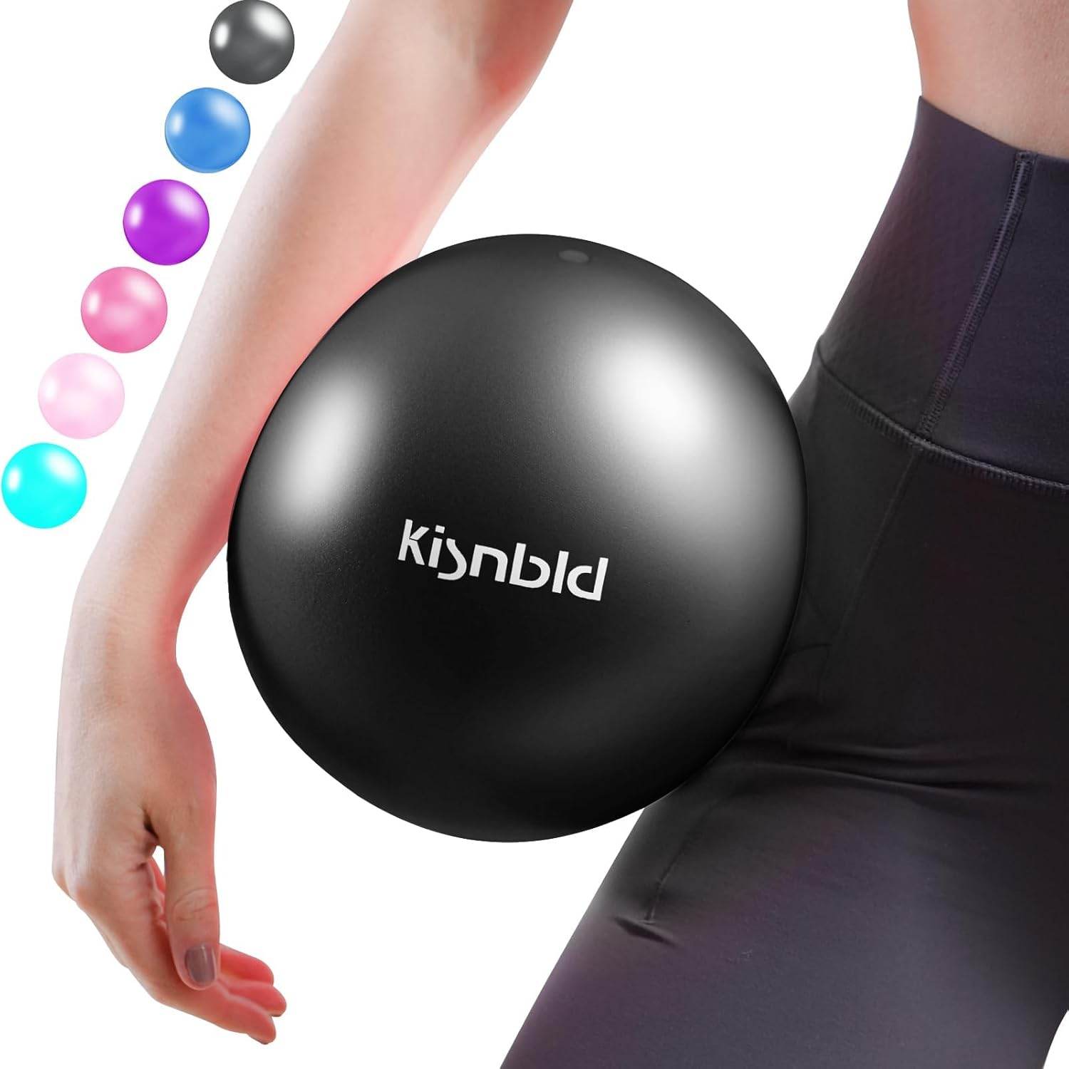 Small Exercise Ball, 9 Inch Mini Pilates Ball, Anti Burst and Slip Resistant Mini Yoga Ball for Stability, Fitness, Physical Therapy, Stretching & Core Strength Workout at Home Gym & Office - zenfulharmony.com
