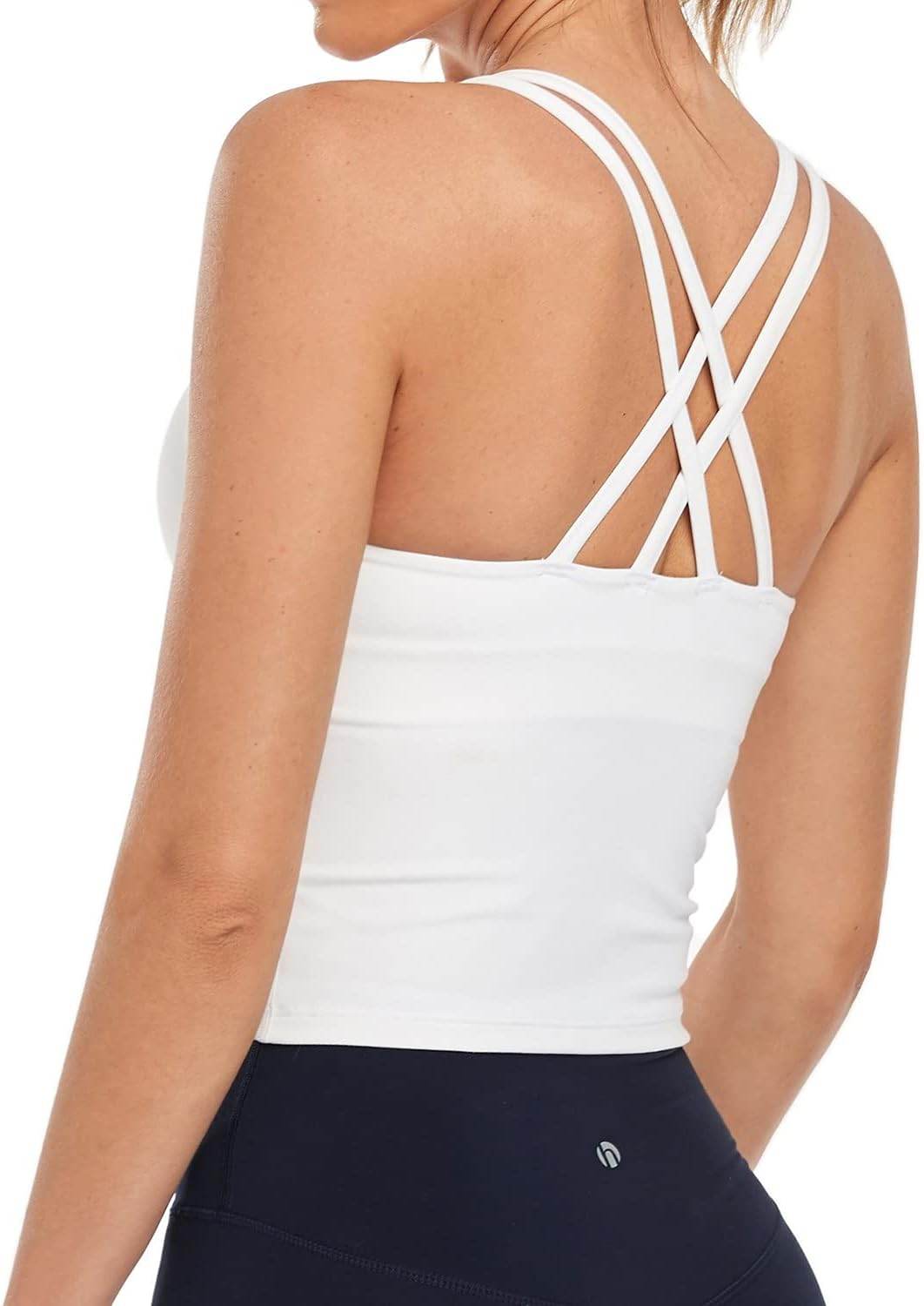 HeyNuts Longline Zeal Bras Medium Impact Wirefree Sports Bras Workout Tank Tops with Removable Pads, A-D Cups - zenfulharmony.com