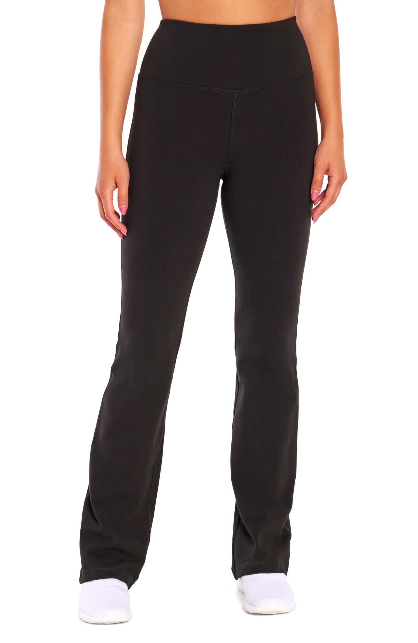 Marika Women's Carrie Tummy Control Bootleg Pant, Black, Medium/34" Inseam - zenfulharmony.com
