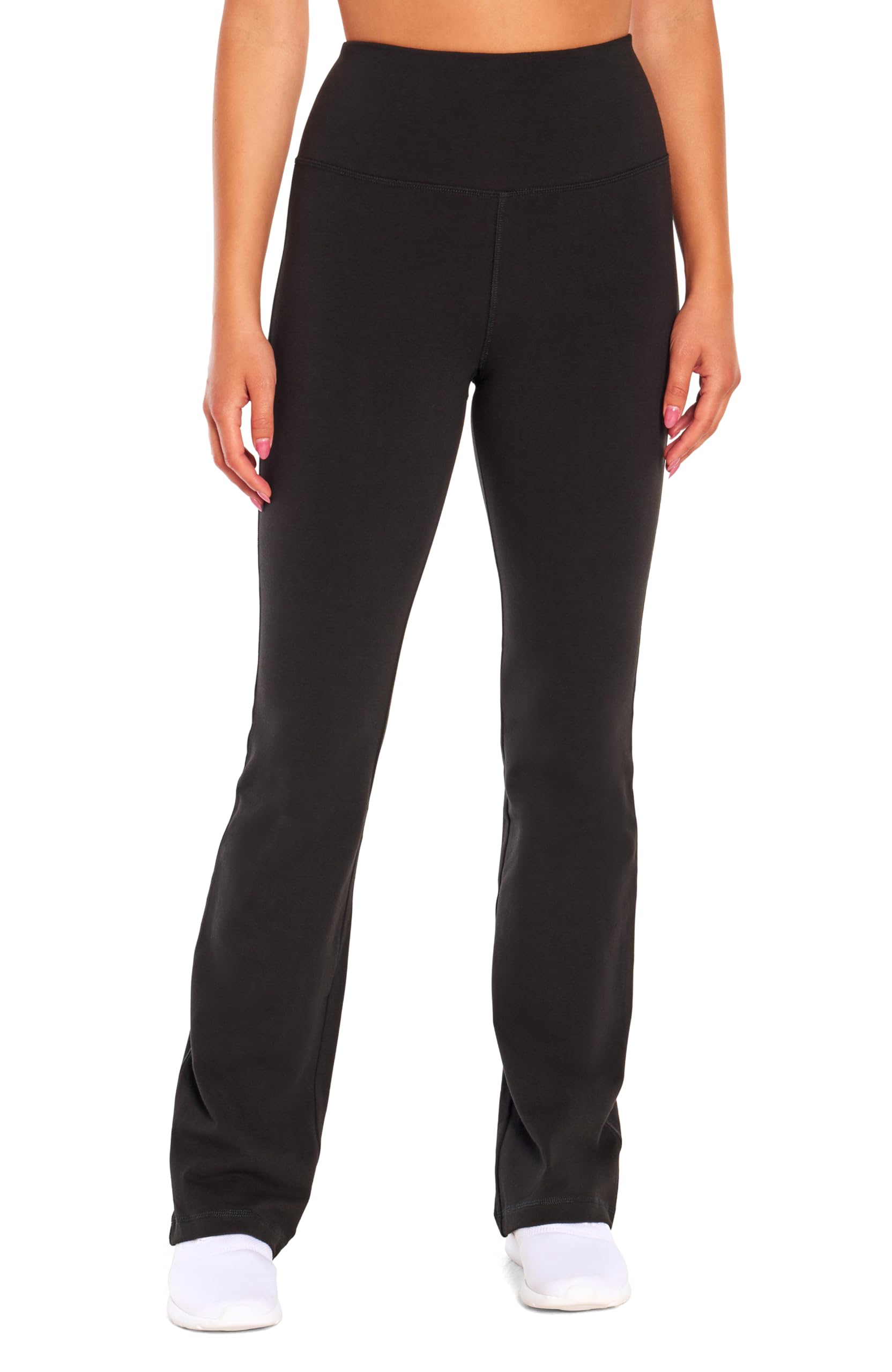 Marika Women's Carrie Tummy Control Bootleg Pant, Black, Medium/34" Inseam - zenfulharmony.com