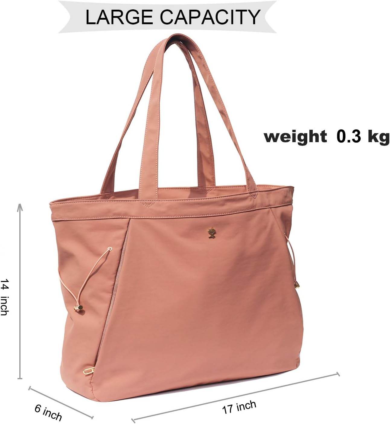 ESVAN Yoga Tote Bag for Women Shoulder Bags Drawstring for Office Workout Travel Carryall Pilates Gym and Beach - zenfulharmony.com