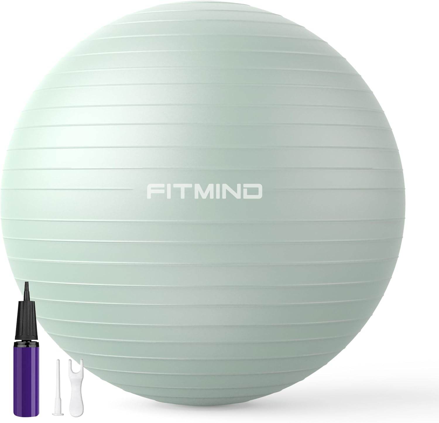 Extra Thick Exercise Ball Yoga Ball 22in/26in/30in for Workout Pregnancy Stability,Anti-Burst and Slip Resistant Swiss Ball with Pump for Yoga, Pilates, Fitness,Birthing,Physical Therapy - zenfulharmony.com