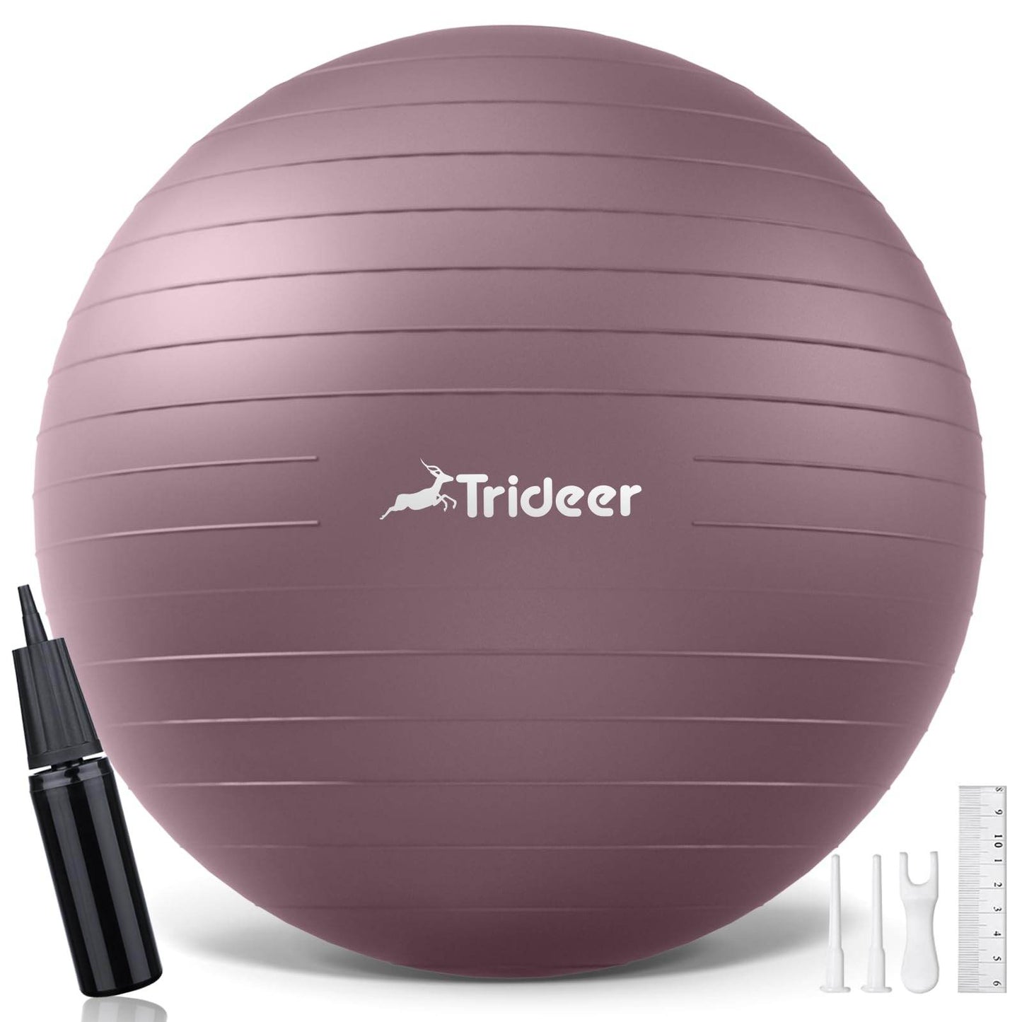 Trideer Yoga Ball - Exercise Ball for Workout pilates Stability - Anti-Burst and Slip Resistant for physical therapy, Birthing, Stretching & Core Workout, Office Ball Chair, Flexible Seating, Home Gym - zenfulharmony.com