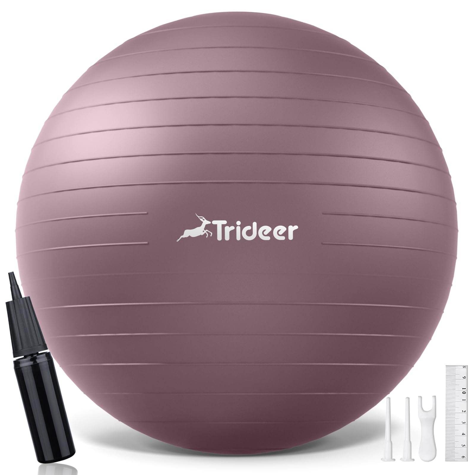 Trideer Yoga Ball - Exercise Ball for Workout pilates Stability - Anti-Burst and Slip Resistant for physical therapy, Birthing, Stretching & Core Workout, Office Ball Chair, Flexible Seating, Home Gym - zenfulharmony.com