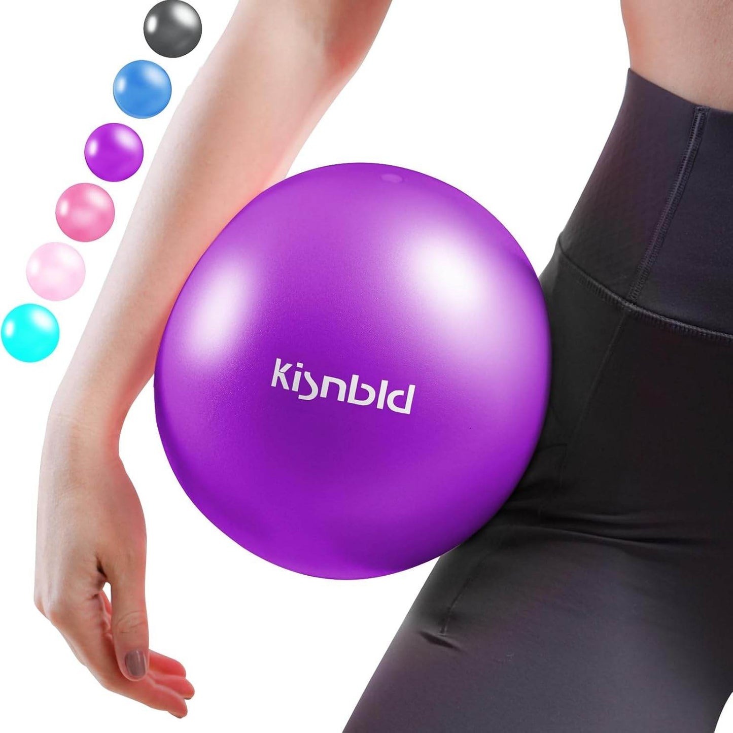 Small Exercise Ball, 9 Inch Mini Pilates Ball, Anti Burst and Slip Resistant Mini Yoga Ball for Stability, Fitness, Physical Therapy, Stretching & Core Strength Workout at Home Gym & Office - zenfulharmony.com