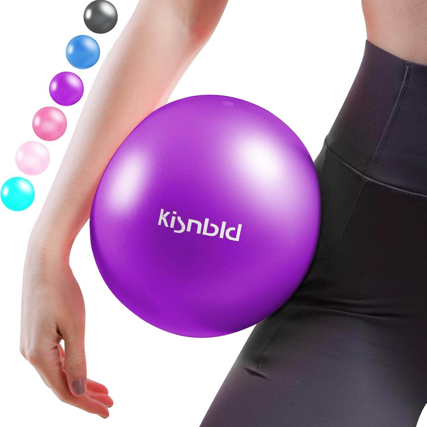 Small Exercise Ball, 9 Inch Mini Pilates Ball, Anti Burst and Slip Resistant Mini Yoga Ball for Stability, Fitness, Physical Therapy, Stretching & Core Strength Workout at Home Gym & Office - zenfulharmony.com