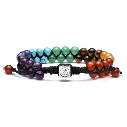 Top Plaza 7 Chakra Bracelet for Women Men Healing Crystals Bead Chakra Bracelet Yoga 6mm Stone Beads Bracelets Meditation Relax Anxiety Jewelry - zenfulharmony.com