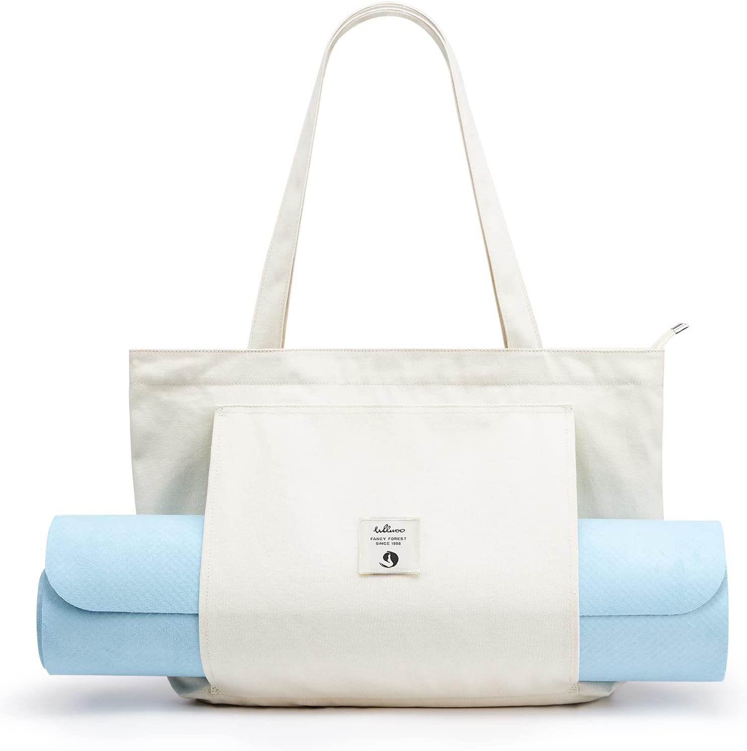 WLLWOO WLLWOO Yoga Bags for Women with Yoga Mats Bags Carrier Carryall Canvas Tote for Pilates Shoulder for Travel Office Beach Workout - zenfulharmony.com