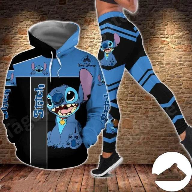 Stitch Yoga Pants Sweatpant Fashion Sport Suit Disney Mickey Yoga Suit - zenfulharmony.com