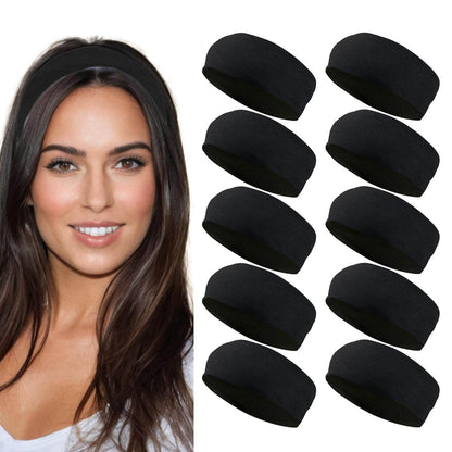 Styla Hair Headbands for Women Stretch Fashion Headbands 10 Pack Non-Slip Head Wraps Great for Spa, Sports, Yoga, Pilates, Running, Gym Headband, Workouts (Variety) - zenfulharmony.com