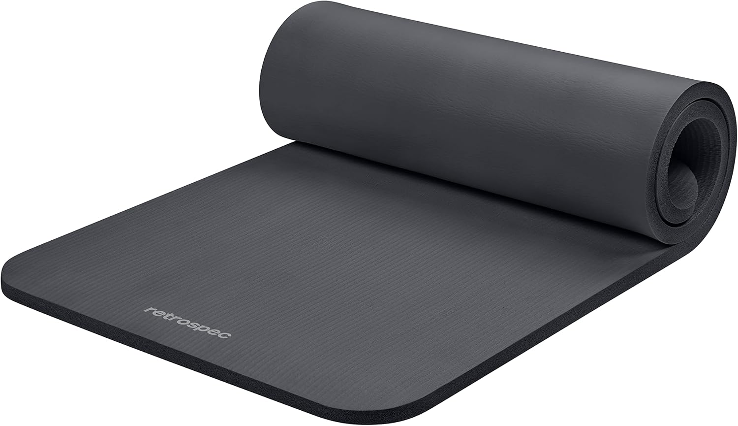 Retrospec Solana Yoga Mat 1" Thick With Nylon Carry Strap for Men & Women - Non Slip Exercise Mat for Home Yoga, Pilates, Stretching, Floor & Fitness Workouts - zenfulharmony.com