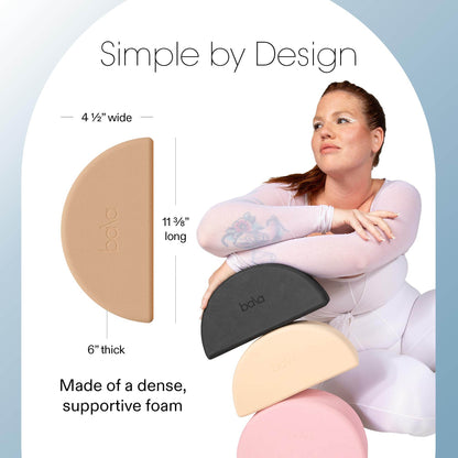 Bala Balance Blocks 2 Pack, Yoga Blocks for Working Out, (Sand) - Semi-Circular Yoga Accessories for Stretching & Exercise - Yoga Equipment for Home Workout - Yoga Block Essentials for Women & Men - zenfulharmony.com