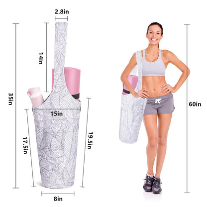 IwIeIaIrI Yoga Mat Bag - Gym Accessories For Women, Large Exercise Mat Straps Yoga Bags And Carriers Fits Most Your Workout Stuff - zenfulharmony.com