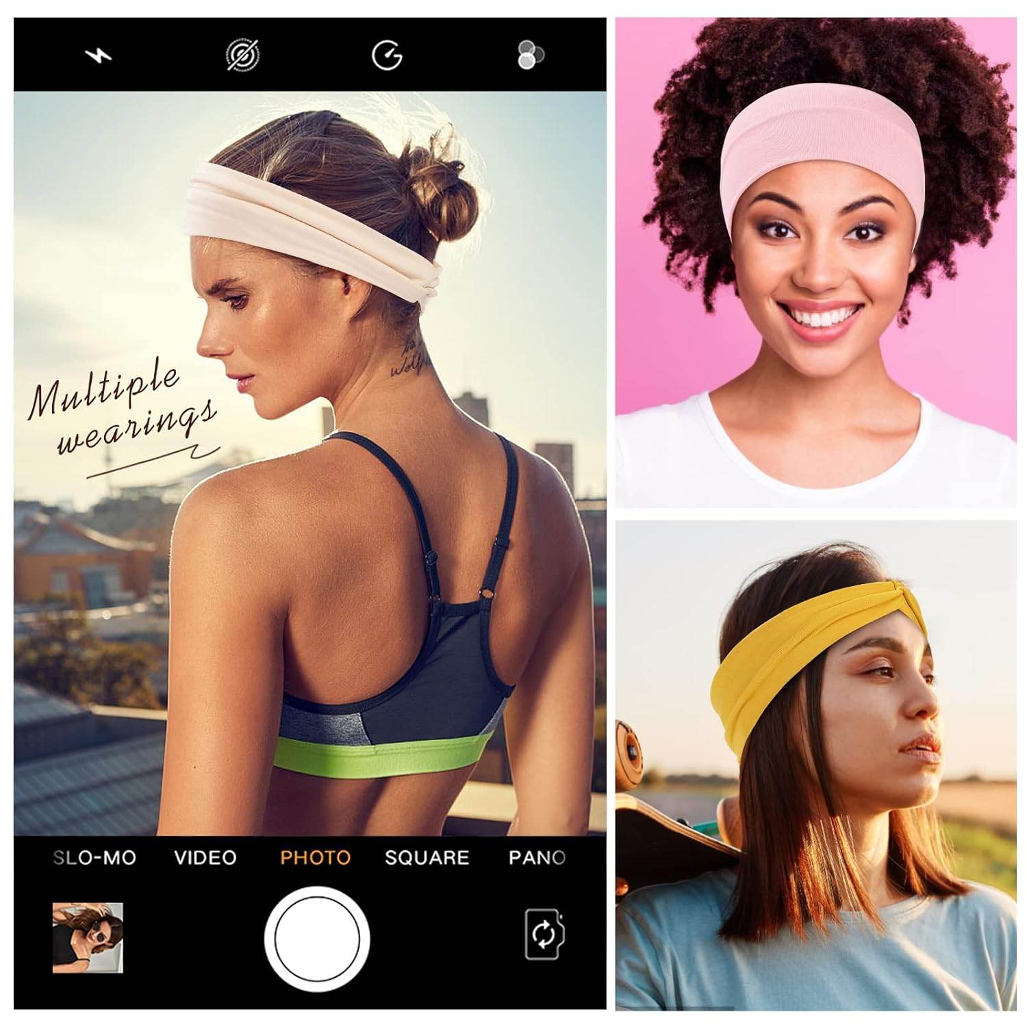 12 Pcs Stretchy Headbands for Women, Absorbed Sport Headband Soft Twist Knotted Headbands for Daily Life Yoga Workout - zenfulharmony.com