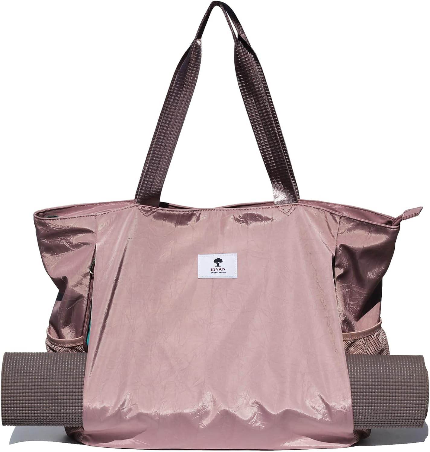 ESVAN Yoga Mat Bag Yoga Tote Carrier Shoulder Bag Carryall Tote for Office,Yoga,Pilates,Travel,Beach and Gym - zenfulharmony.com