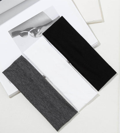 Headbands for Women 16 Pack Elastic Hair Bands for Women' Hair Non Slip Soft Cloth Fabric Headbands Women Hair Accessories, Black White Gray Women‘s Headband - zenfulharmony.com