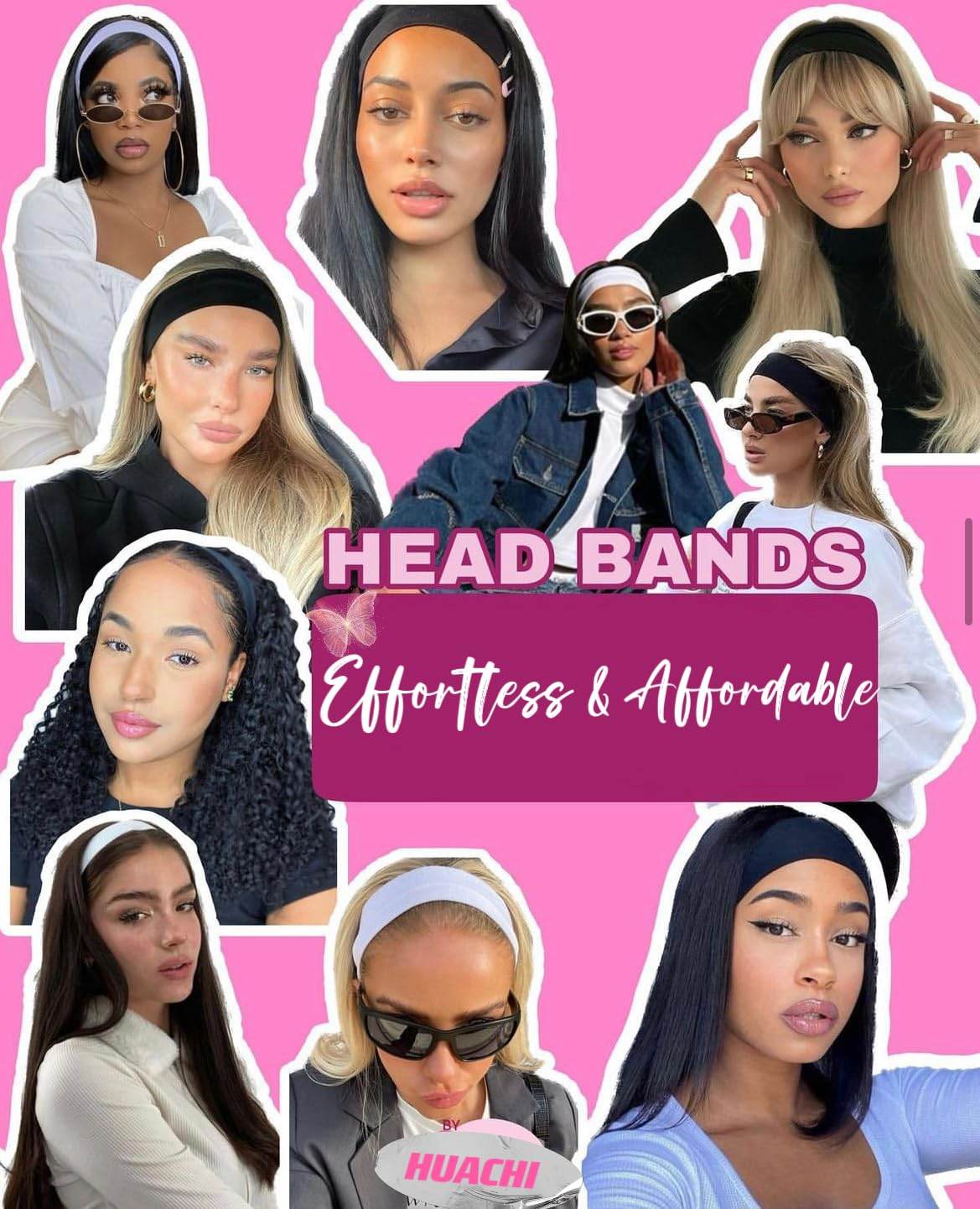 Headbands for Women 16 Pack Elastic Hair Bands for Women' Hair Non Slip Soft Cloth Fabric Headbands Women Hair Accessories, Black White Gray Women‘s Headband - zenfulharmony.com