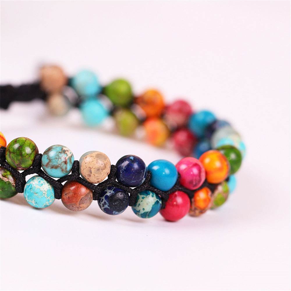 7 chakra natural stone bracelet 6mm - zenfulharmony.com