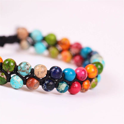 7 chakra natural stone bracelet 6mm - zenfulharmony.com
