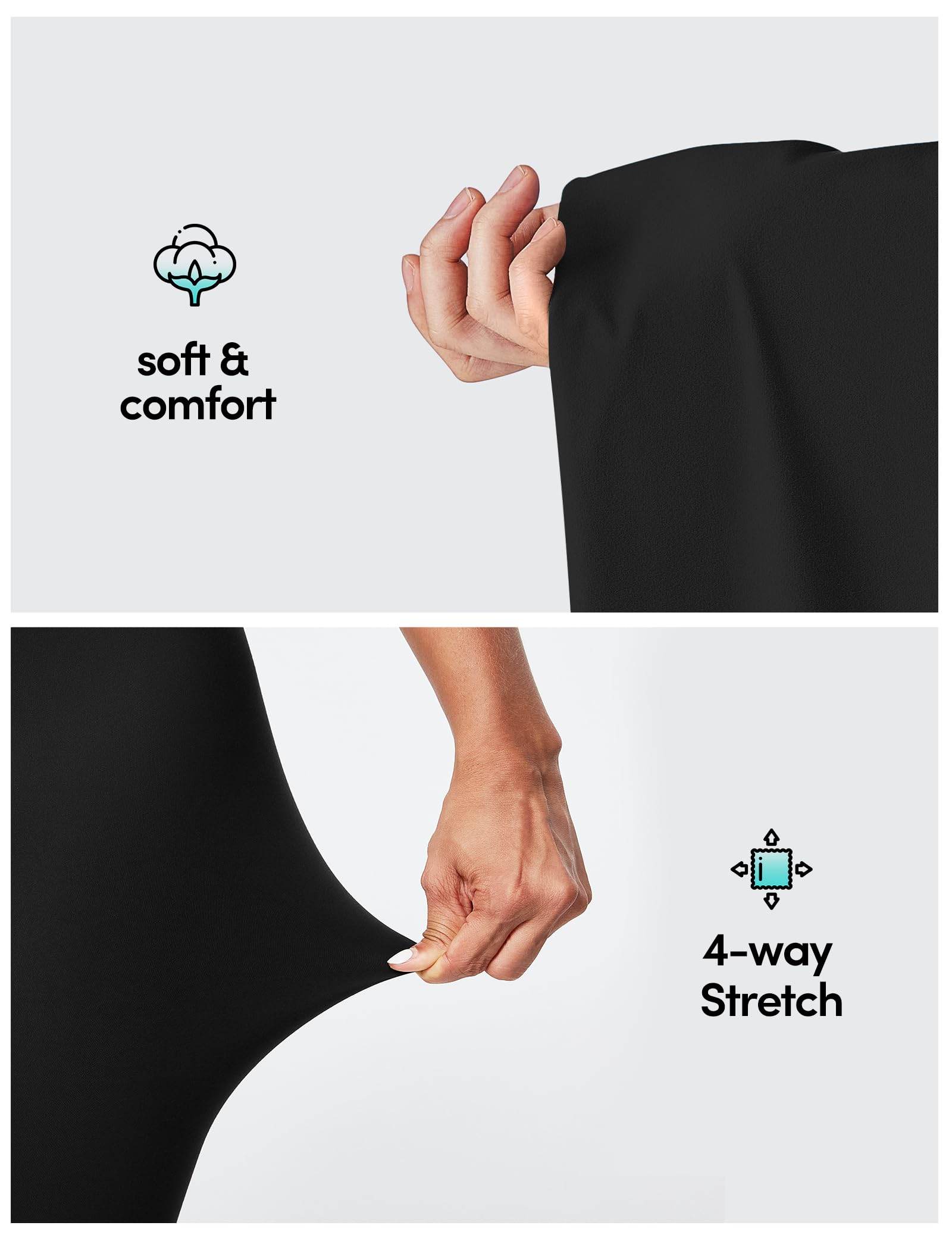IUGA High Waisted Leggings for Women Running Workout Leggings with Inner Pocket Yoga Pants for Women Black - zenfulharmony.com