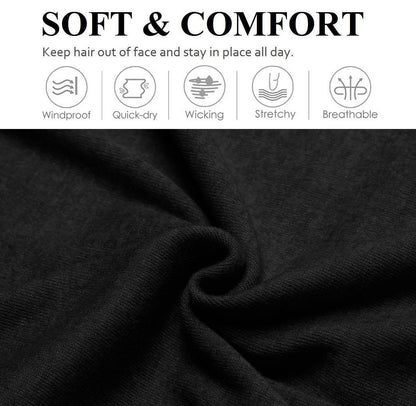 Headbands for Women 16 Pack Elastic Hair Bands for Women' Hair Non Slip Soft Cloth Fabric Headbands Women Hair Accessories, Black White Gray Women‘s Headband - zenfulharmony.com