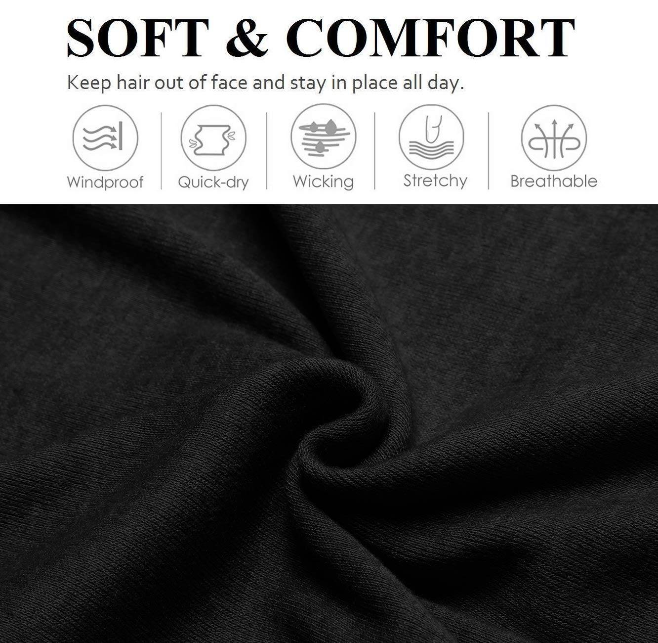 Headbands for Women 16 Pack Elastic Hair Bands for Women' Hair Non Slip Soft Cloth Fabric Headbands Women Hair Accessories, Black White Gray Women Headbands - zenfulharmony.com
