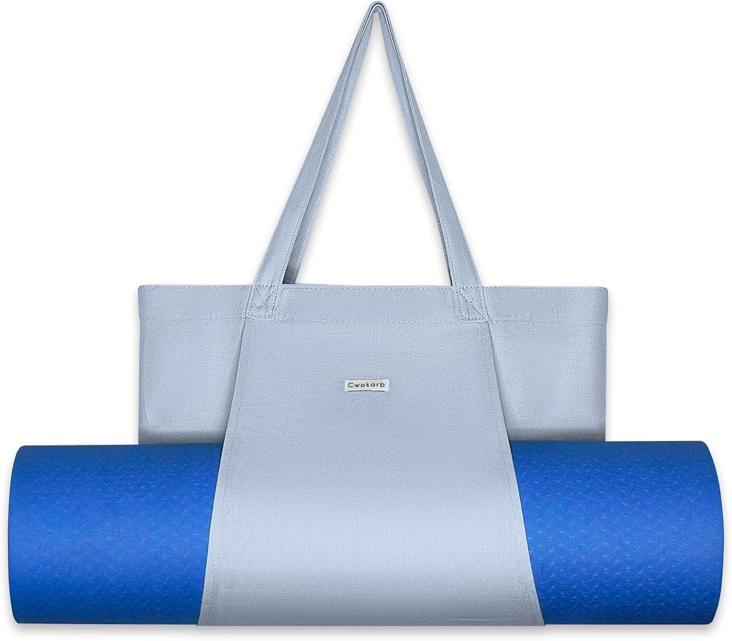 Women Yoga Mat Bag Canvas Tote For, Yoga Bags And Carriers Fits All Your Stuff, Pilates, Travel Office Beach Workout - zenfulharmony.com