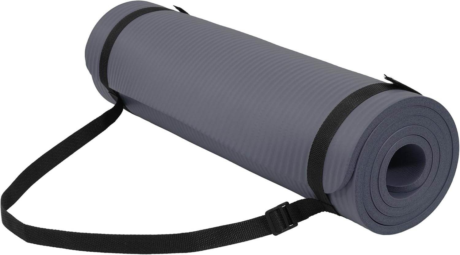Yoga Mat, 1/2-Inch Extra Thick High Density Exercise Mat, Anti-Tear Exercise Yoga Mat with Carrying Strap, Suitable for Various Yoga Exercises - zenfulharmony.com