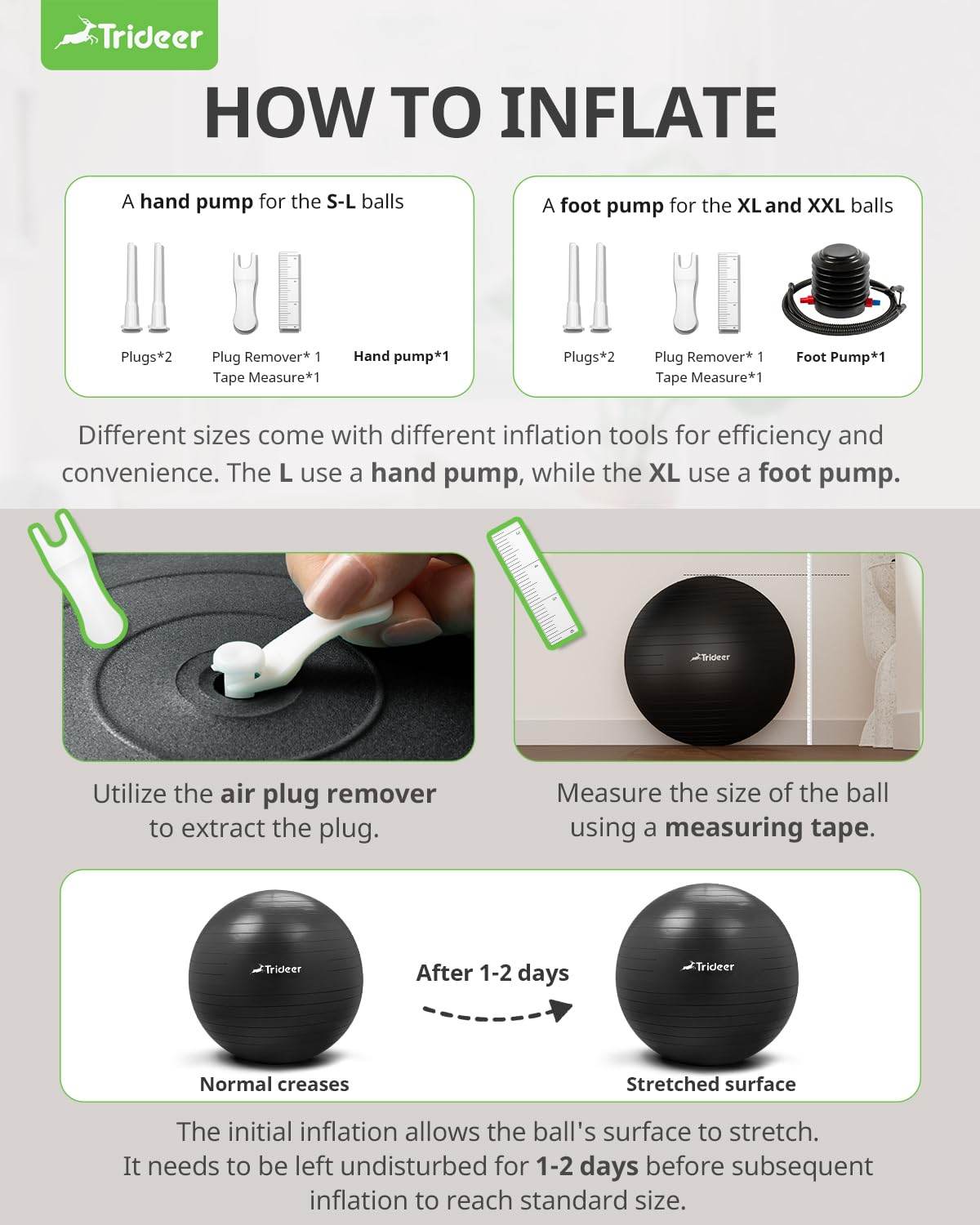 Trideer Ball Chair Yoga Ball Chair Exercise Ball Chair with Base for Home Office Desk, Stability Ball & Fitness Ball Seat to Relieve Back Pain, Home Gym Workout Ball for Abs, Pregnancy Ball with Pump - zenfulharmony.com