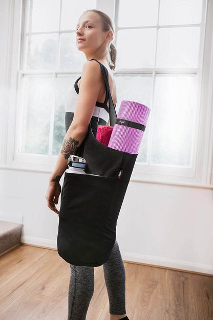 Yoga Mat Bag – Versatile Yoga Bag with Mat Straps & Storage Pockets, Holds Yoga & Pilates Mats, Lightweight & Durable - zenfulharmony.com