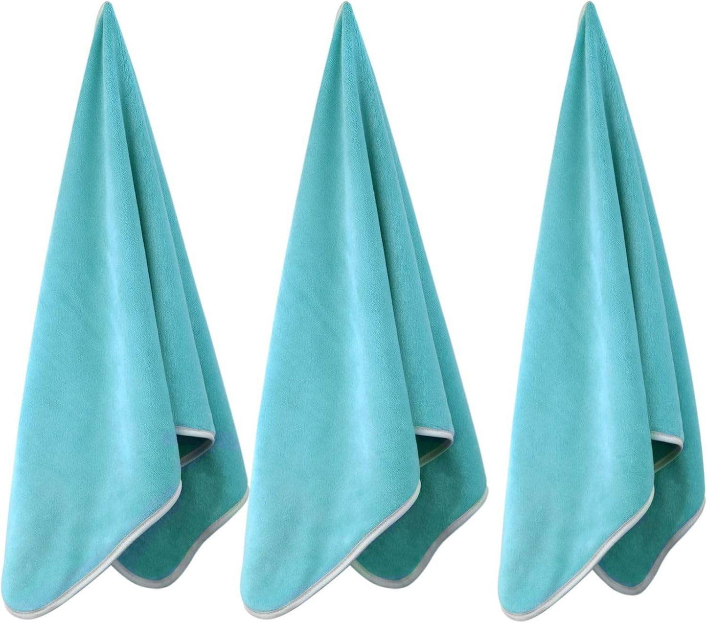 Microfiber Gym Towels Bigger Size Super Soft for Exercise Fitness, Sports, Workout, 380-GSM 15-Inch x 31-Inch Quick-Drying Towels (3 Pack, Grey+Blue+Purple) - zenfulharmony.com