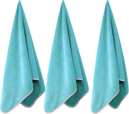 Microfiber Gym Towels Bigger Size Super Soft for Exercise Fitness, Sports, Workout, 380-GSM 15-Inch x 31-Inch Quick-Drying Towels (3 Pack, Grey+Blue+Purple) - zenfulharmony.com