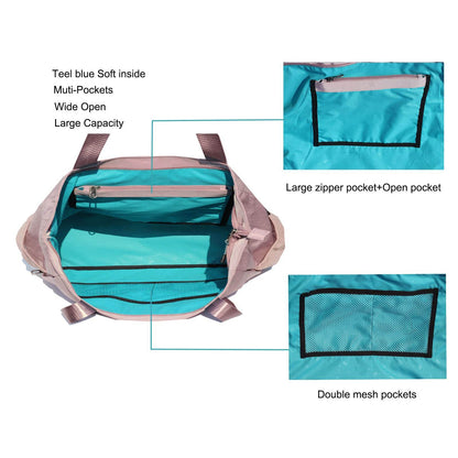 ESVAN Yoga Mat Bag Yoga Tote Carrier Shoulder Bag Carryall Tote for Office,Yoga,Pilates,Travel,Beach and Gym (B pinkish purple) - zenfulharmony.com