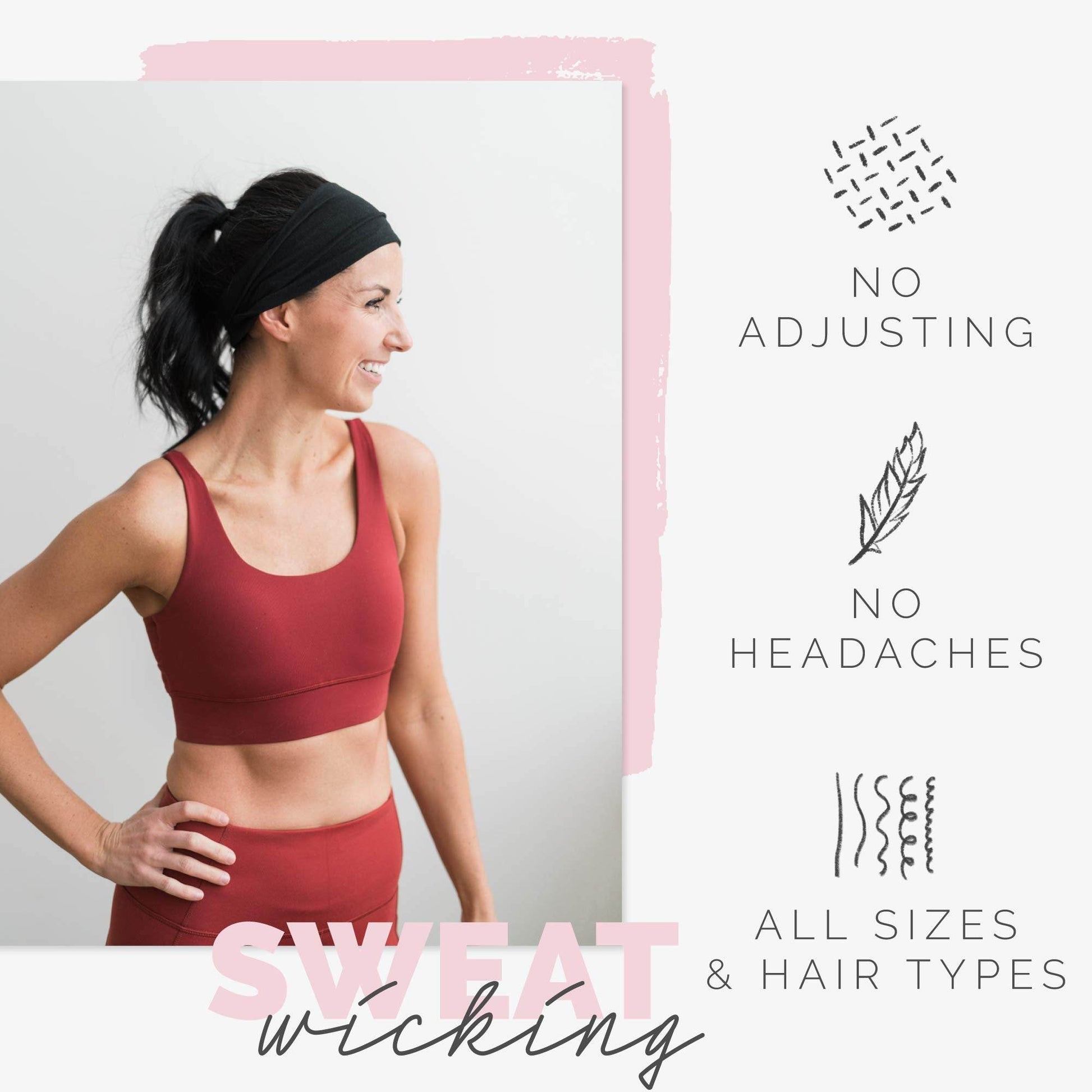 Maven Thread Women's No-Slip Sweat-Wicking Headband for Exercise and Yoga, 4-Pack (Basics) - zenfulharmony.com