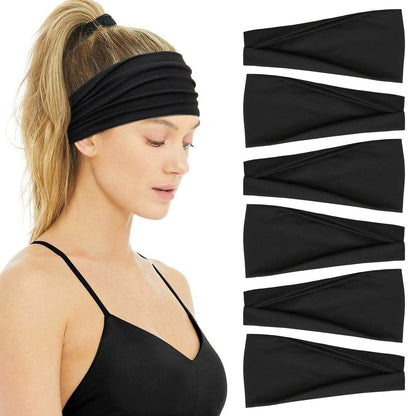Huachi Non Slip Headbands for Fashion Workout Yoga Sports Exercise Sweatbands Summer Accessories Elastic Bands - zenfulharmony.com