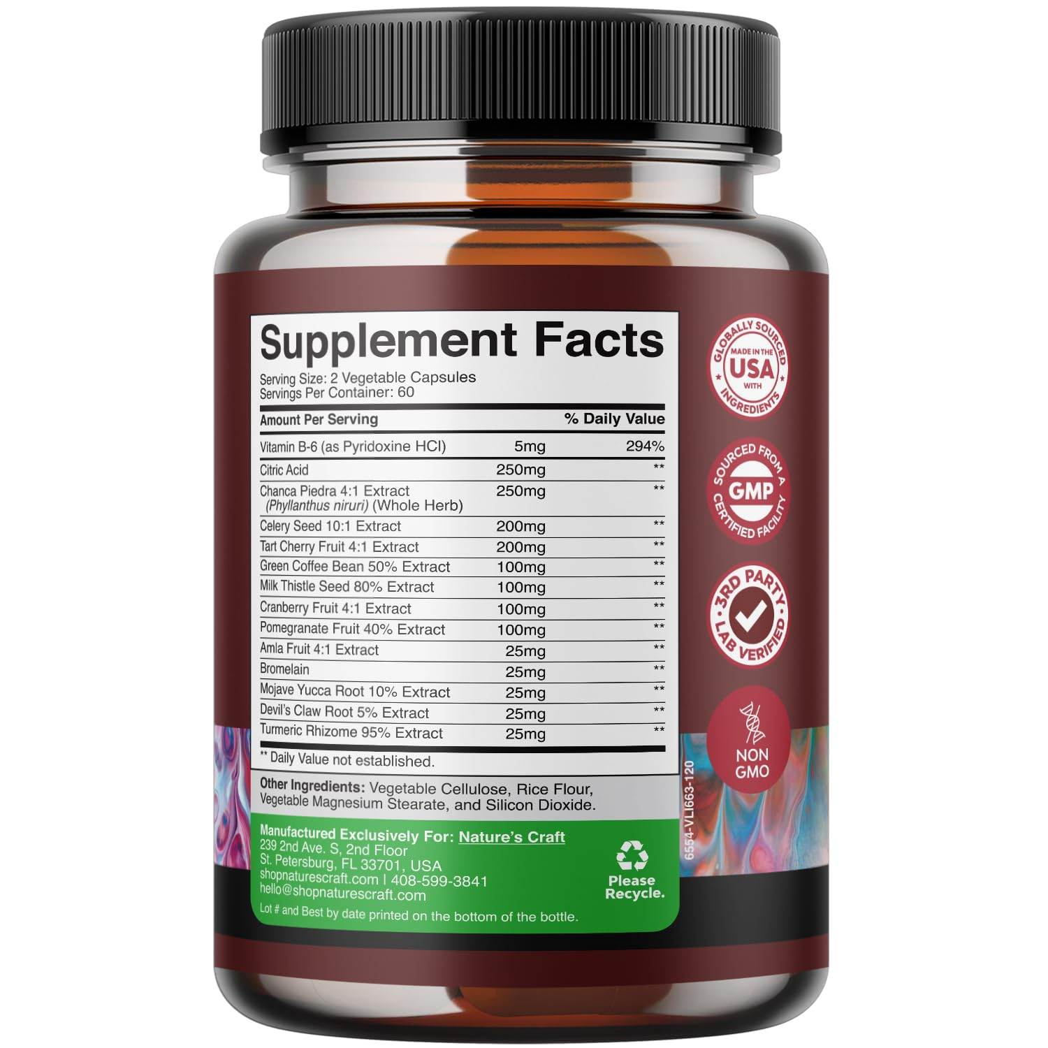 Herbal Uric Acid Cleanse and Detox - Essential Daily Kidney Cleanse and Uric Acid Support for Adults – Joint Support Supplement and Detox Cleanse with Tart Cherry Extract Capsules for Men and Women - zenfulharmony.com