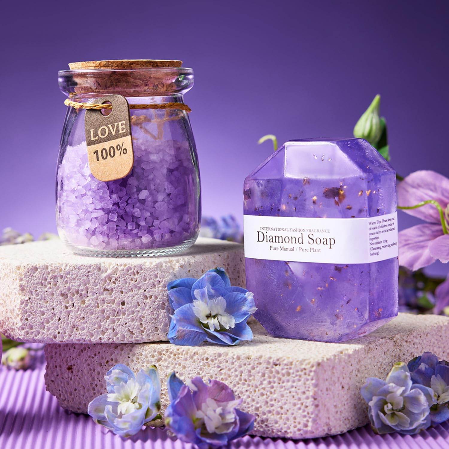 Gifts for Women, Mom, Wife, Girlfriend, Sister, Her - Happy Birthday, Christmas, Valentine's Day, Mothers Day Gifts - Lavender Spa Gift Basket Set - zenfulharmony.com
