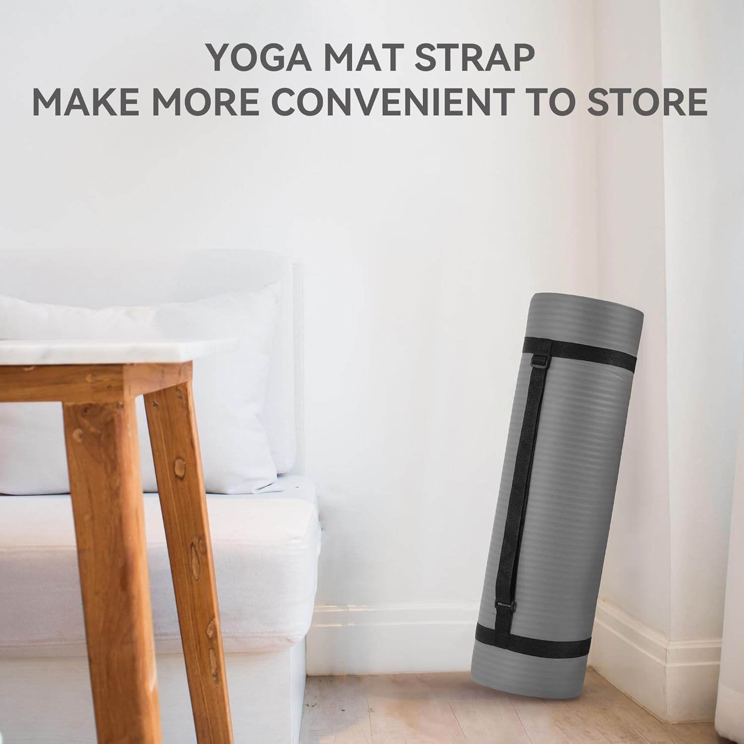 Yoga Mat, 1/2-Inch Extra Thick High Density Exercise Mat, Anti-Tear Exercise Yoga Mat with Carrying Strap, Suitable for Various Yoga Exercises - zenfulharmony.com