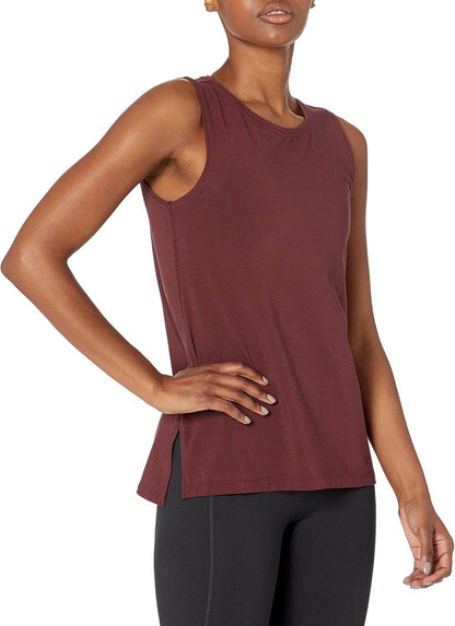 Amazon Essentials Women's Soft Cotton Relaxed-Fit Yoga Tank (Available in Plus Size) (Previously Core 10) - zenfulharmony.com