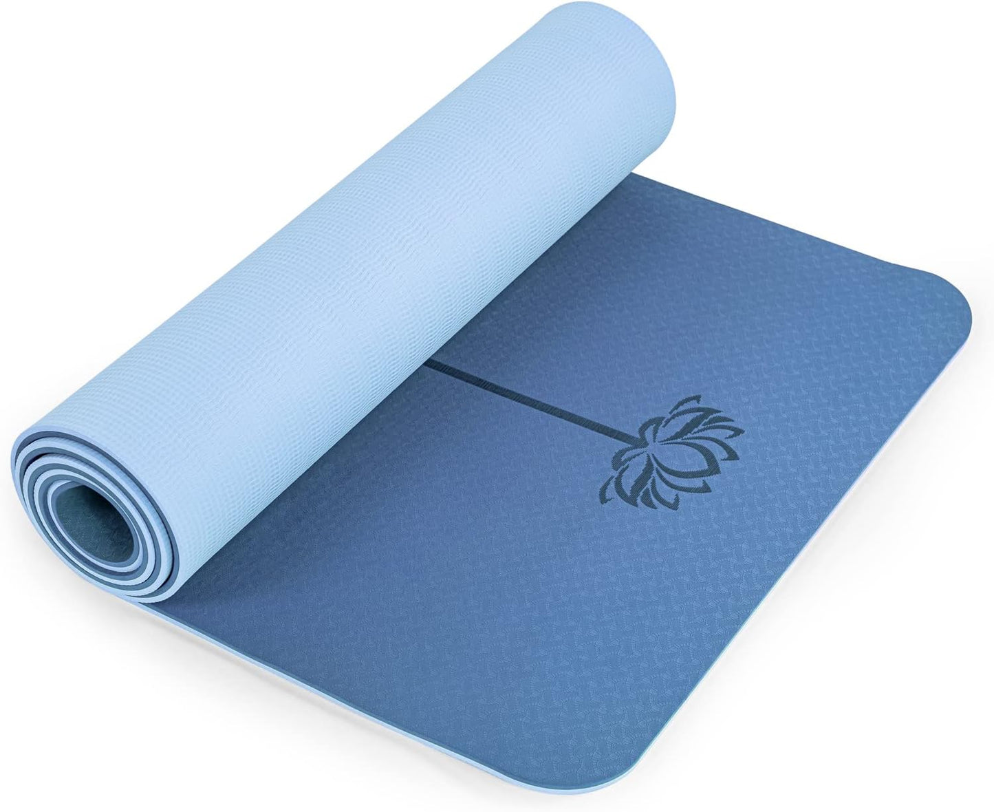 Yoga Mat Non Slip, Pilates Fitness Mats, Eco Friendly, Anti-Tear 1/4" Thick Yoga Mats for Women, Exercise Mats for Home Workout with Carrying Sling and Storage Bag - zenfulharmony.com
