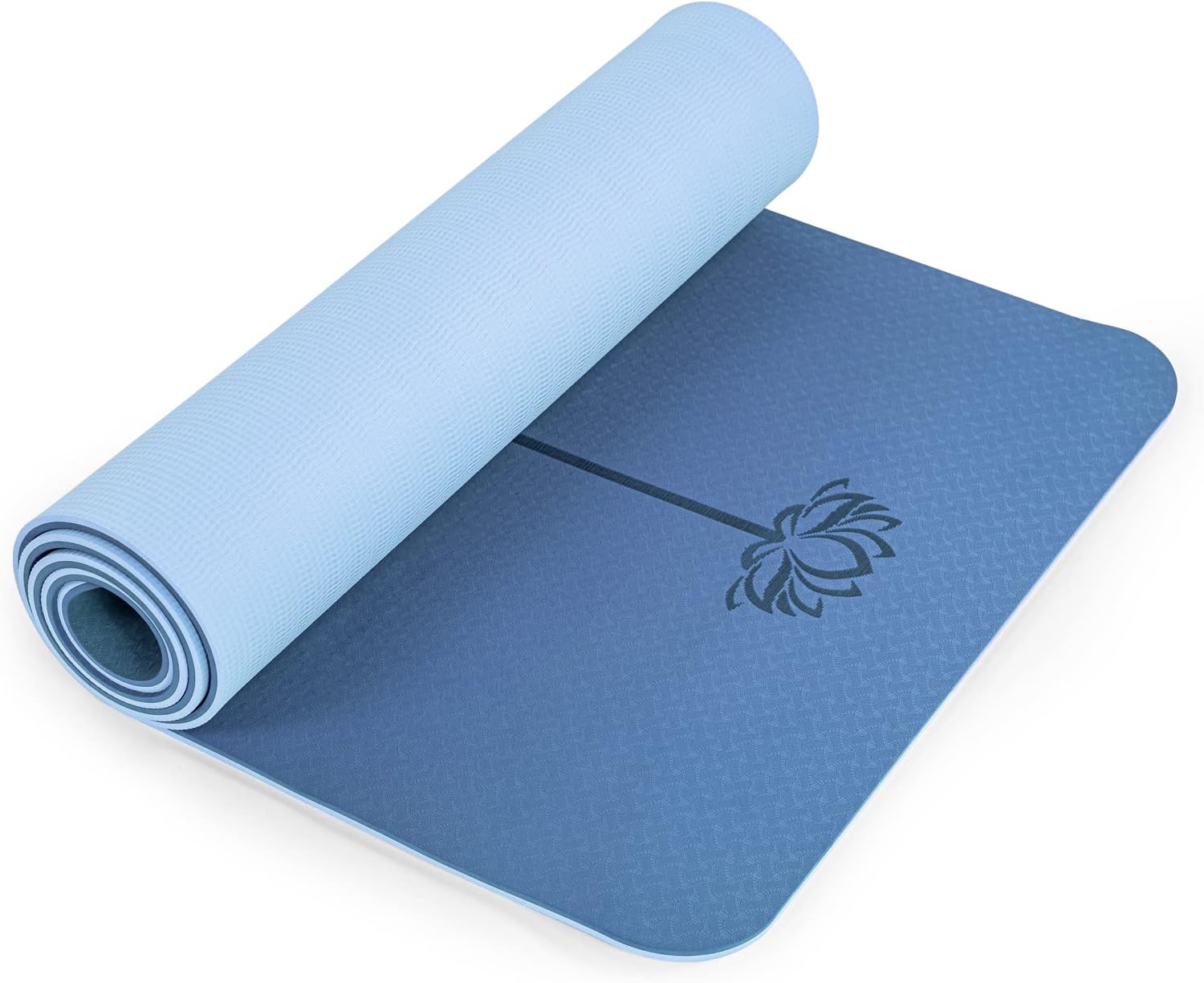 Yoga Mat Non Slip, Pilates Fitness Mats, Eco Friendly, Anti-Tear 1/4" Thick Yoga Mats for Women, Exercise Mats for Home Workout with Carrying Sling and Storage Bag - zenfulharmony.com