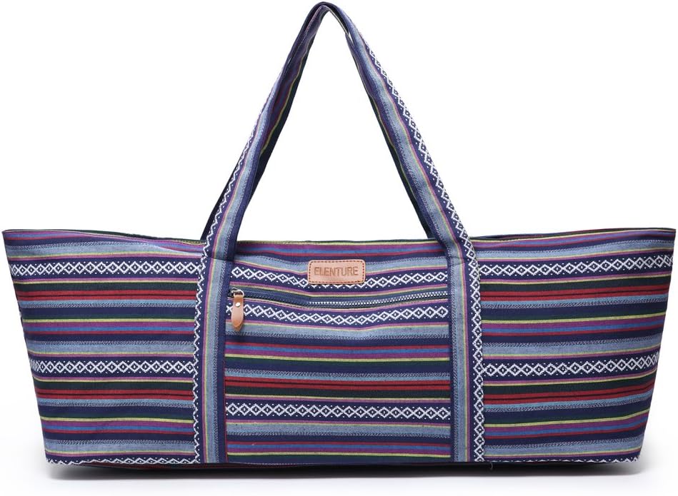 Large Yoga Mat Bag for Women Men, Travel Yoga Gym Bag for Pilates Office Beach Workout, Yoga Mat Tote Carrier with Mat Strap for 1/4" 1/2" Thick Exercise Yoga Mat - zenfulharmony.com