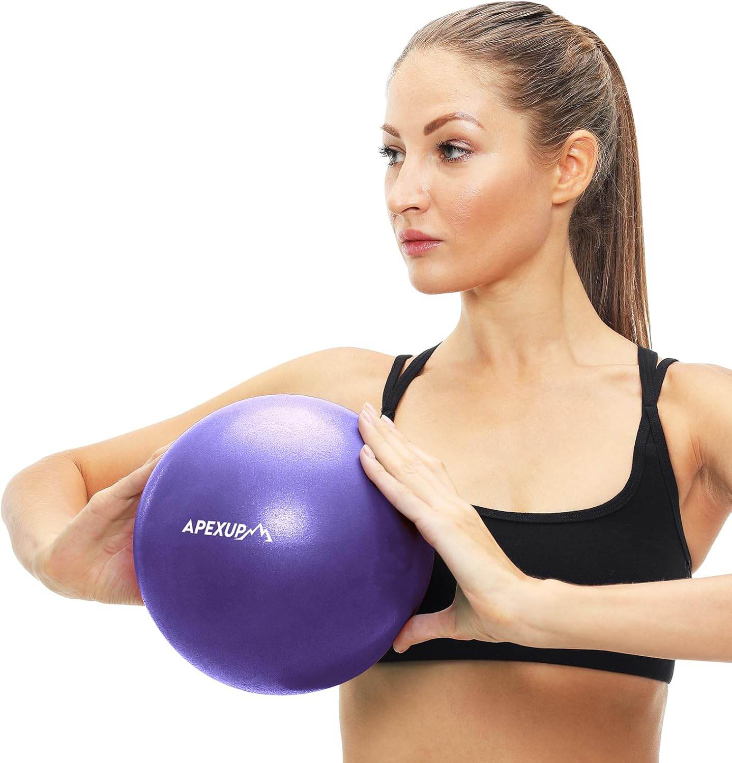 APEXUP Yoga Ball Exercise Ball, Pilates Ball, Anti Slip Stability Ball, Heavy Duty Gym Ball for Fitness, Balance, Core Workout, Physical Therapy - zenfulharmony.com