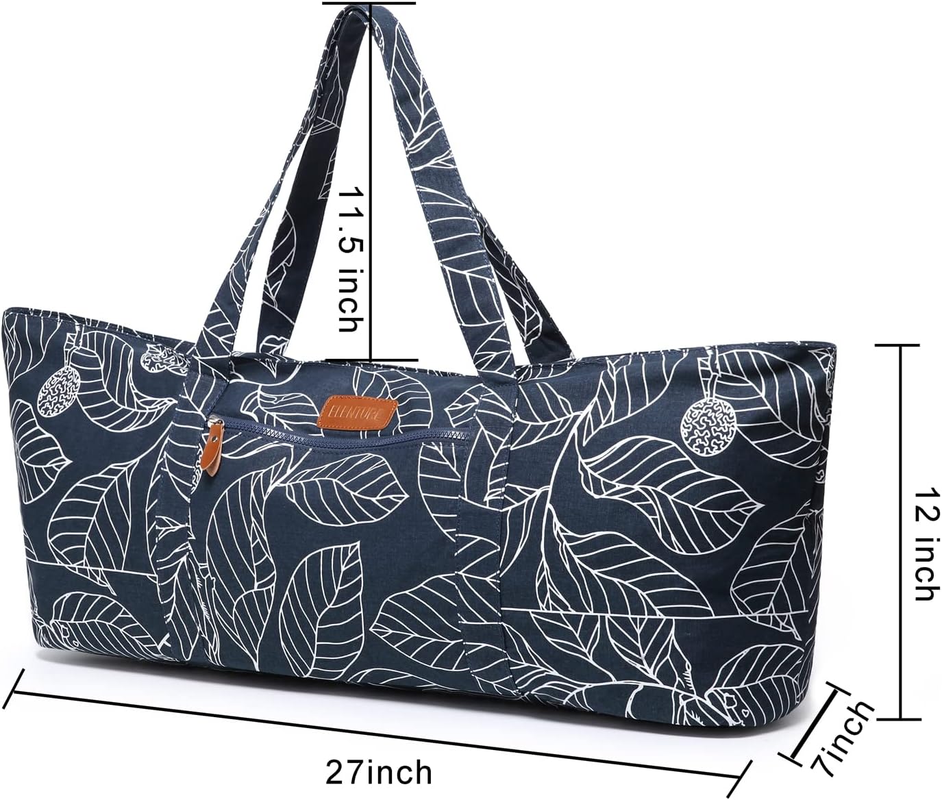 Large Yoga Mat Bag for Women Men, Travel Yoga Gym Bag for Pilates Office Beach Workout, Yoga Mat Tote Carrier with Mat Strap for 1/4" 1/2" Thick Exercise Yoga Mat - zenfulharmony.com