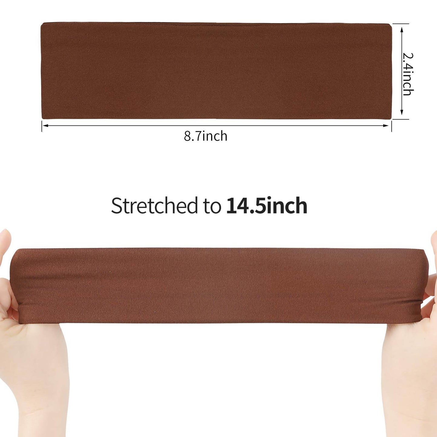 Fishinsea 8 Pack Sport Headbands for Women, Elastic Soft Fabric Non-Slip Hair Bands Hair Warp for Daily Workout Yoga Running Sports - zenfulharmony.com