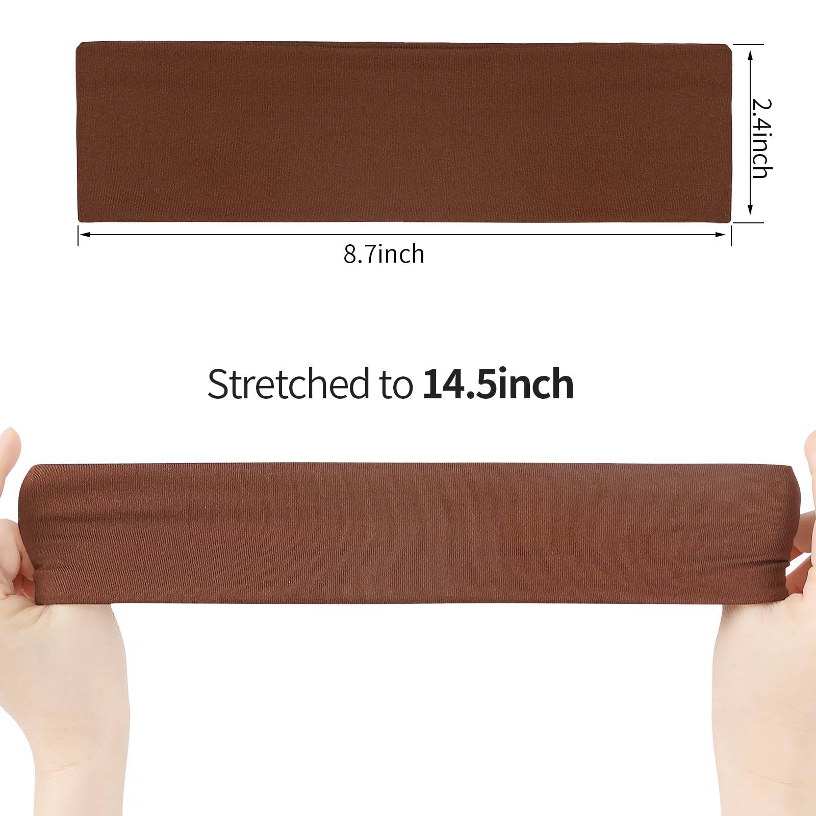 Fishinsea 8 Pack Sport Headbands for Women, Elastic Soft Fabric Non-Slip Hair Bands Hair Warp for Daily Workout Yoga Running Sports - zenfulharmony.com