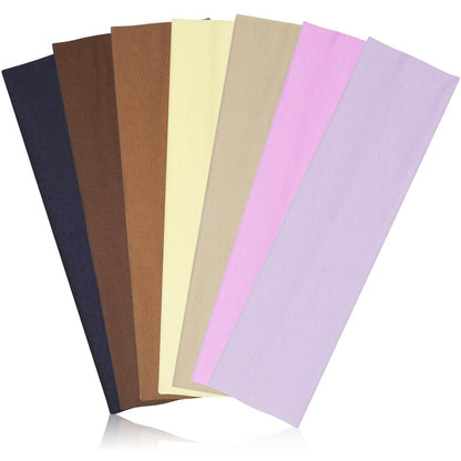 Headbands for Women Non Slip - 7PCS Fashion Sports Hair Bands for Women's Hair, Soft Cotton Cloth Stretchy Headbands for Women for Workout Yoga Running - zenfulharmony.com